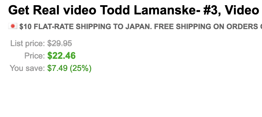 Get Real video #3 by Todd Lamanske (Video Magic Download)