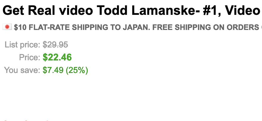 Get Real video #1 by Todd Lamanske (Video Magic Download)