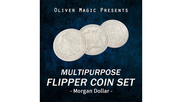 Multipurpose Flipper Coin Set by Oliver Magic (Mp4 Video Magic Download 720p High Quality)