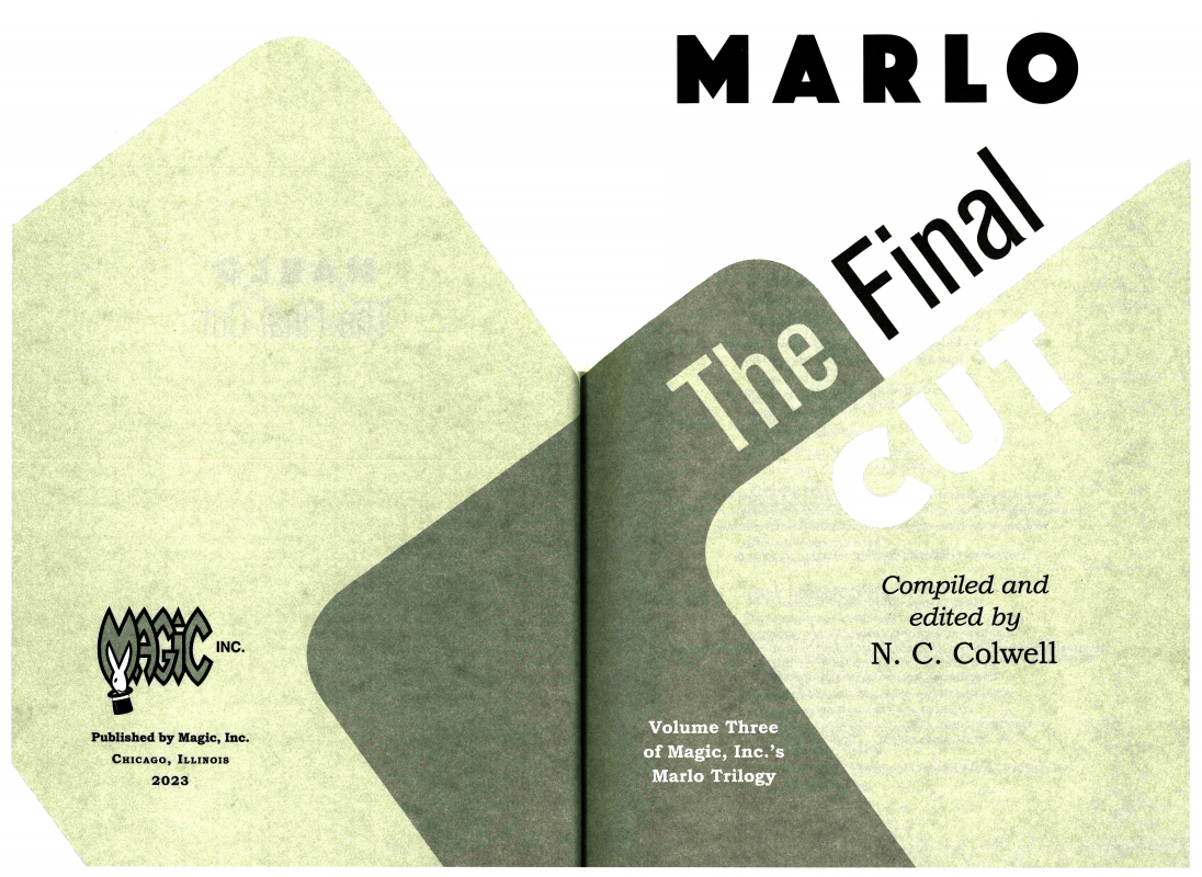 Marlo The Final Cut by Edward Marlo (PDF eBook Magic Download)